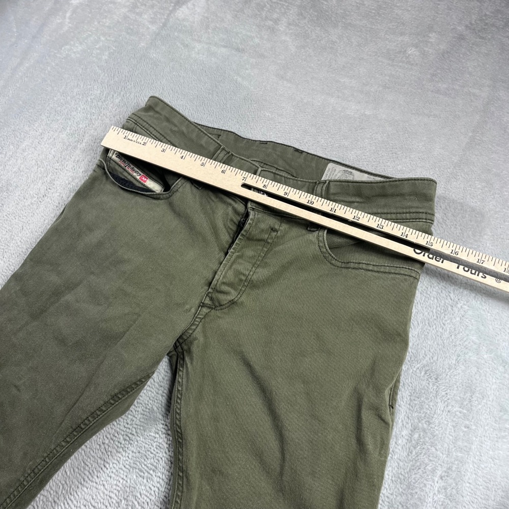 Diesel R-Troxer-A Slim Skinny Jeans Mens W28 Olive Green Stretch Denim 0NAHC - Picture 4 of 11